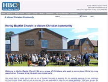 Tablet Screenshot of horleybaptist.org.uk